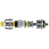 EMSKV EMV-Z - SPRINT EMV cable glands with earting cones DIN 89345, EMSKV EMV-Z, brass nickel-plated, metric, EN 62444